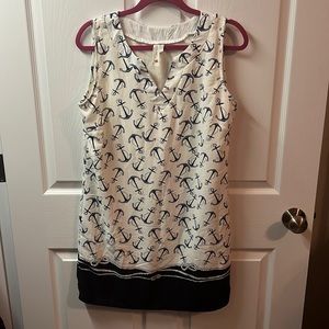 Boutique summer anchor dress - size medium